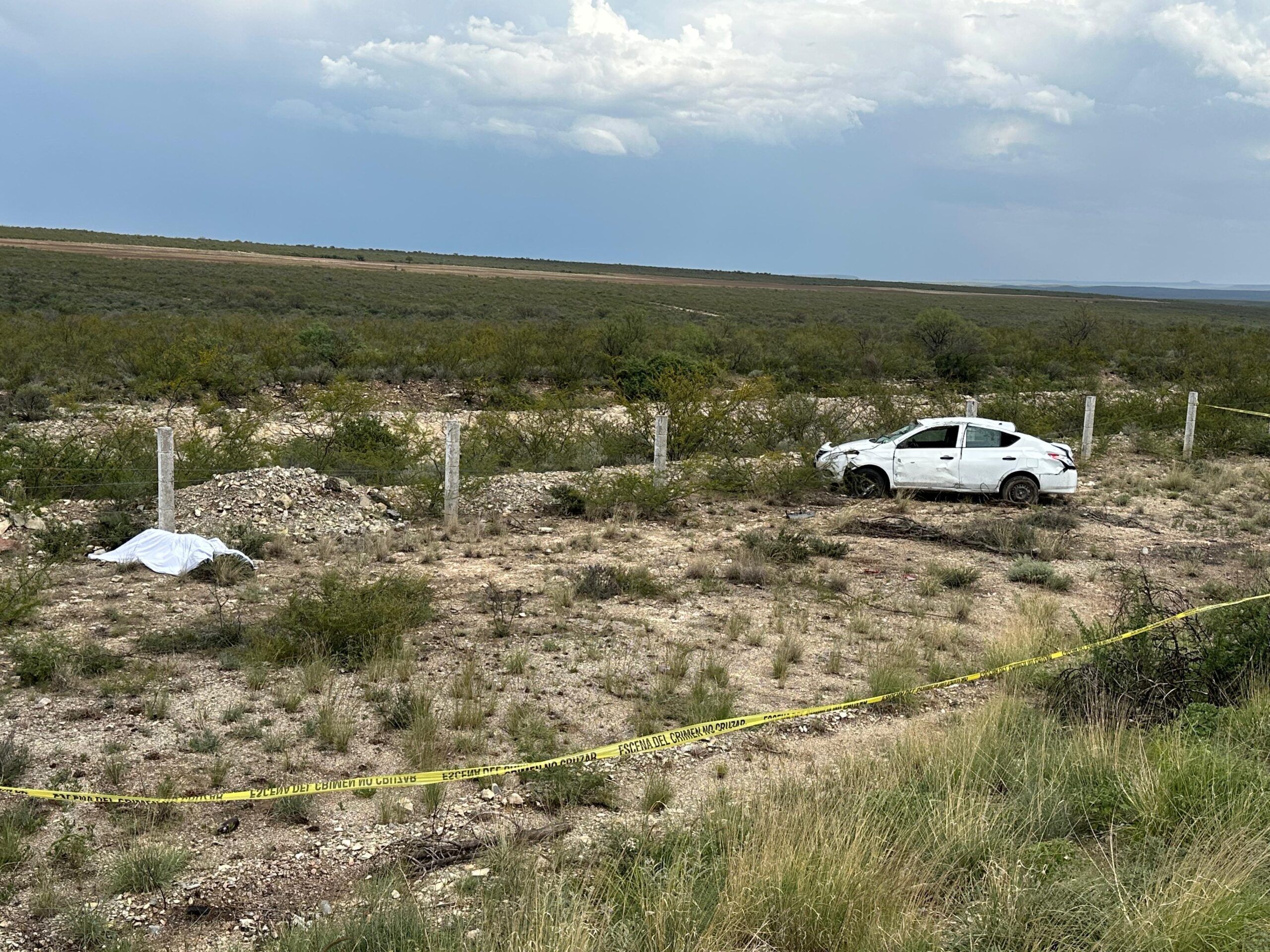 Fallece hombre en volcadura sobre la vía corta Parral–Chihuahua