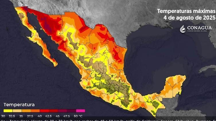 Vuelve el calor: alerta Estado regiones a más de 40 °C; capital alcanzará hasta 38 °C