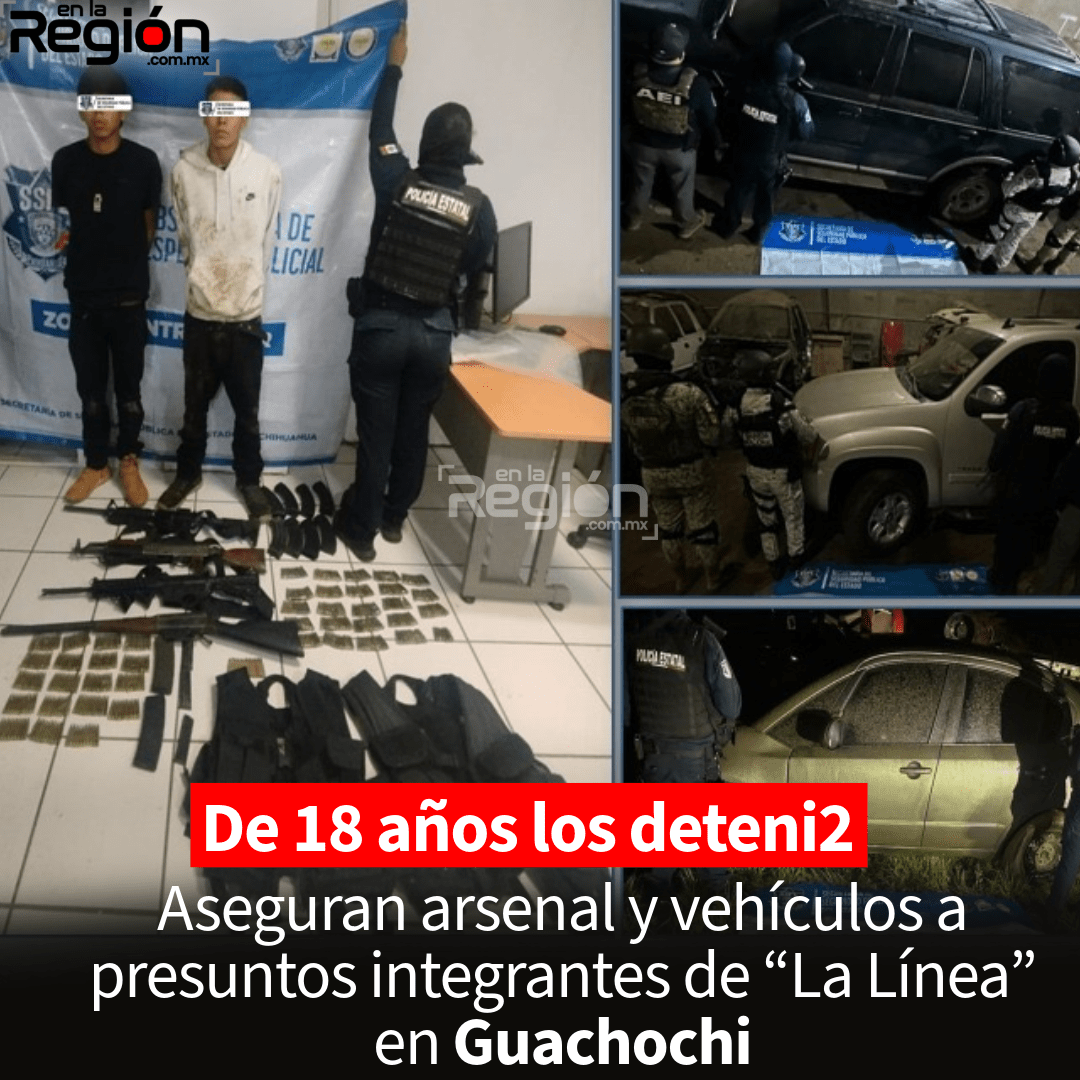 Detienen a dos jóvenes armados tras agresión en Guachochi
