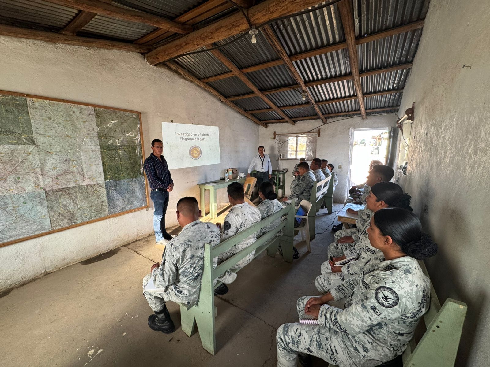 Realiza FGE Zona Sur conversatorio con personal de la Guardia Nacional en Guachochi*