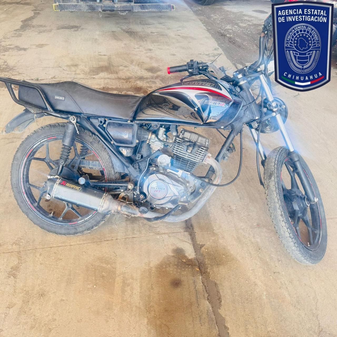Recupera AEI motocicleta robada en Parral*