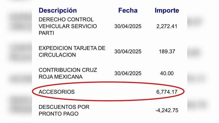 disminución en costos de los “accesorios” en revalidación vehicular