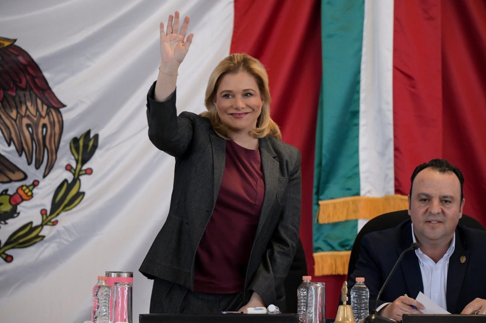 Maru Campos llama a defender instituciones libres y soberanas durante ceremonia en Cuchillo Parado