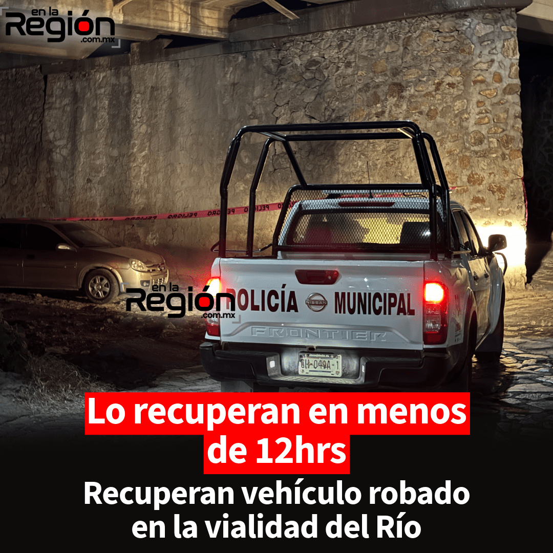 En menos de 12 horas, recupera la SPM vehículo robado en la colonia Mohinora