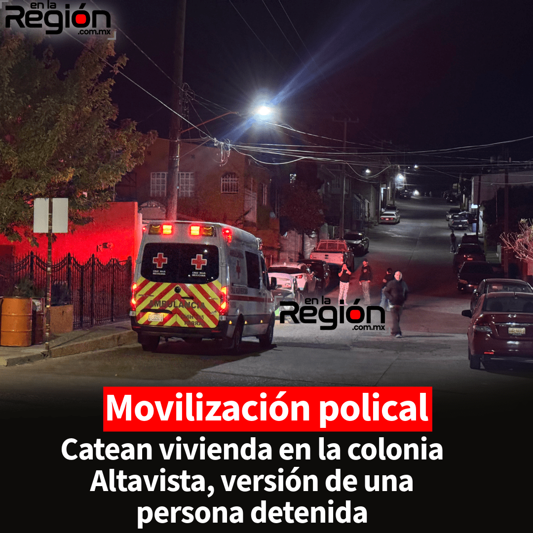 Movilización policial en la colonia Altavista; catean vivienda y trasciende una persona detenida