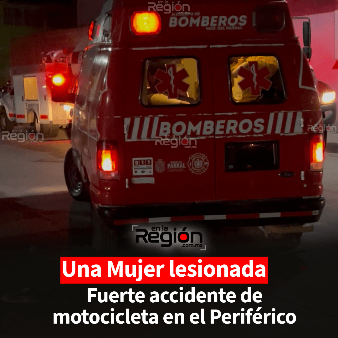 Emergencia nocturna en el Periférico Colosio: motociclistas heridos