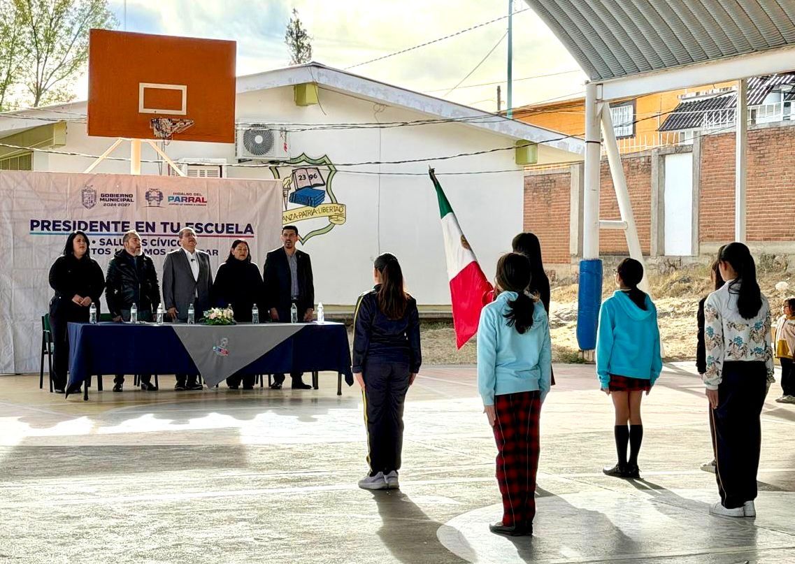 Impulsa Gobierno de Parral el programa “Presidente en tu Escuela” en la primaria Plan Gran Visión