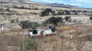 Volcadura deja tres personas lesionadas en la carretera a Matamoros
