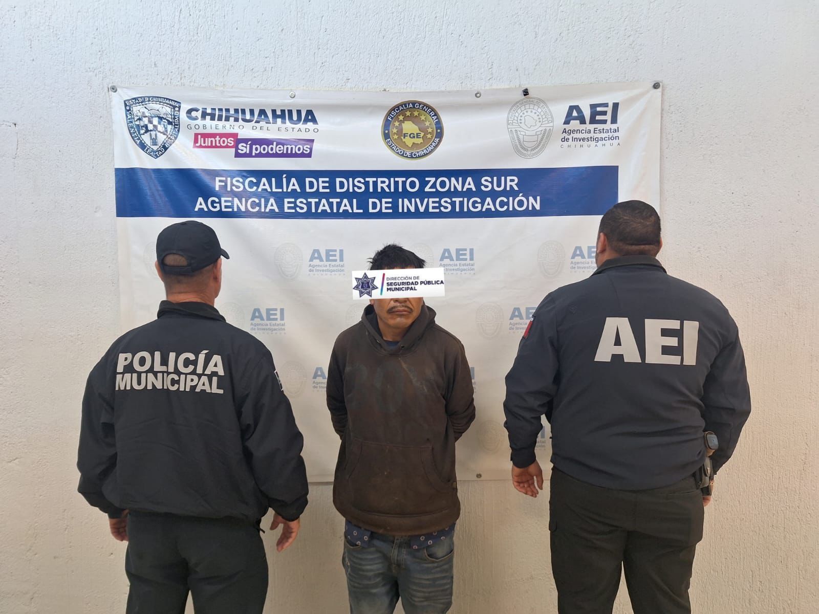 Operativo conjunto logra detener a presunto agresor por violencia familiar en Parral