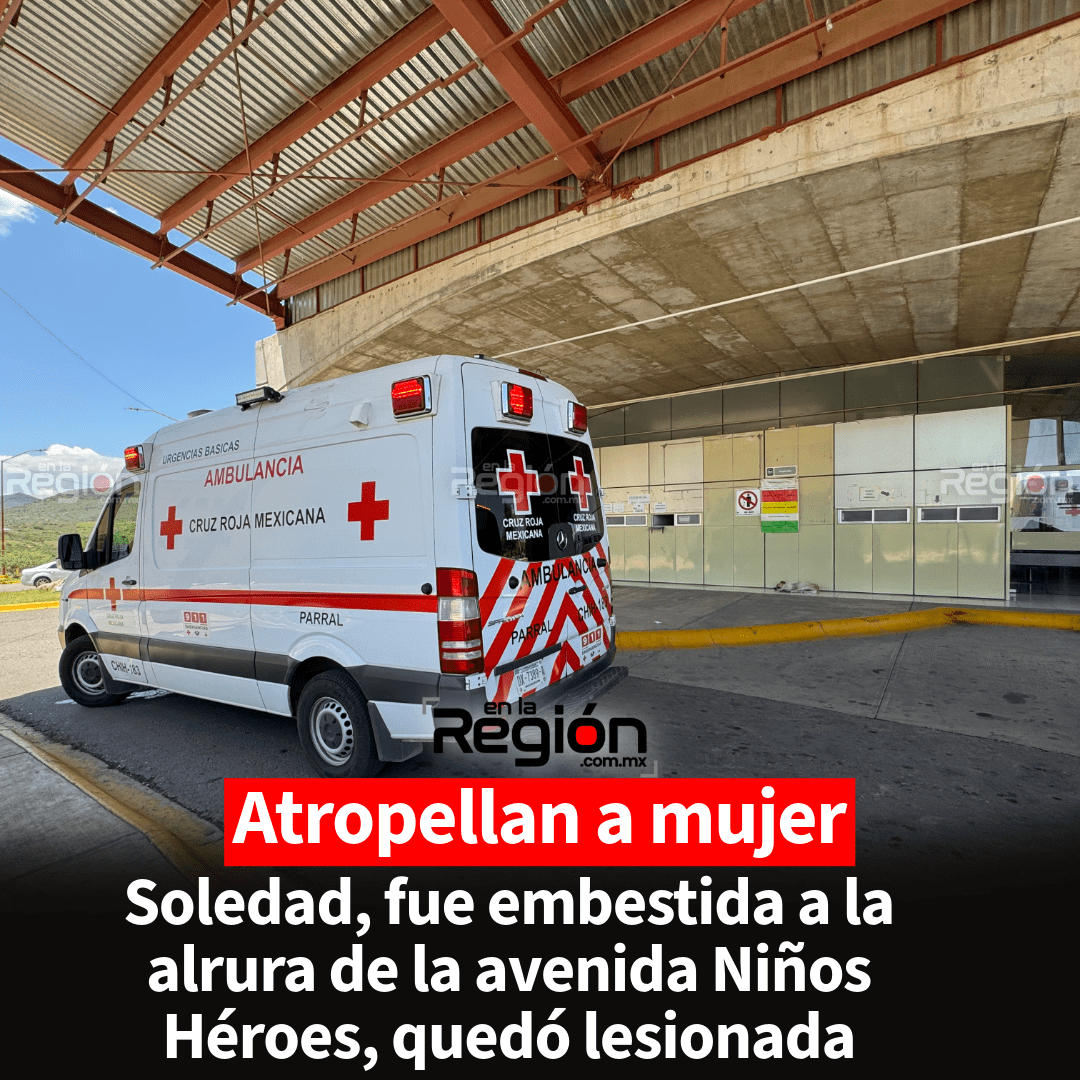 Atropellan a mujer en avenida Niños Héroes la mañana de este miércoles