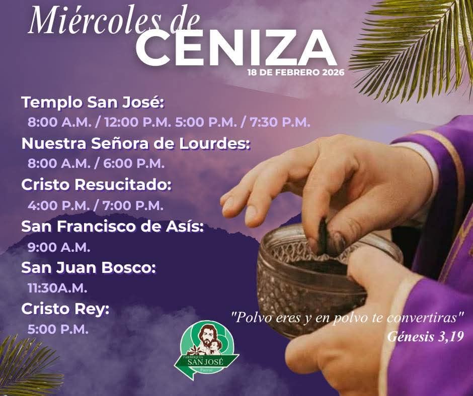 Parral inicia la Cuaresma: horarios de misas para este Miércoles de Ceniza