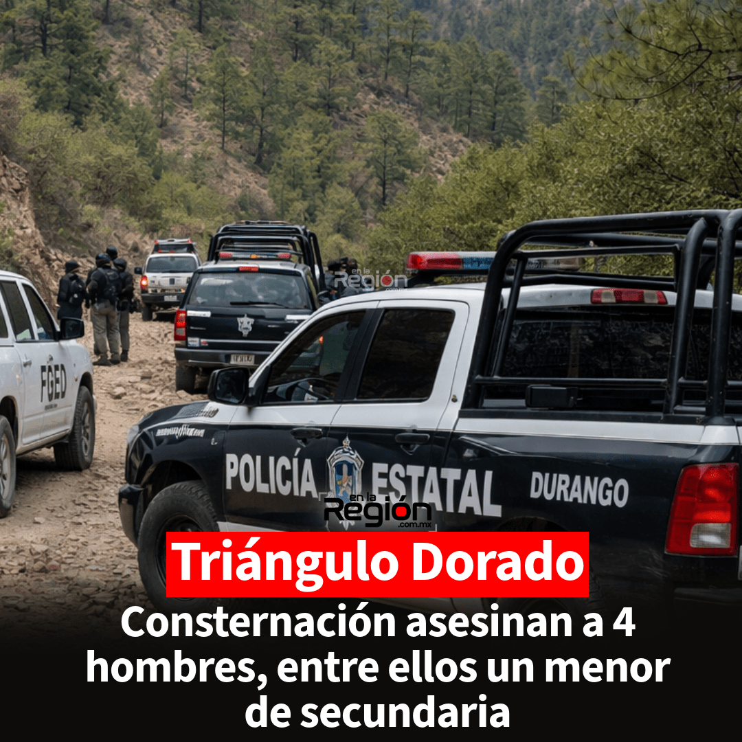 Asesinan a cuatro hombres en El Durazno, Tamazula; una de las víctimas era menor de edad