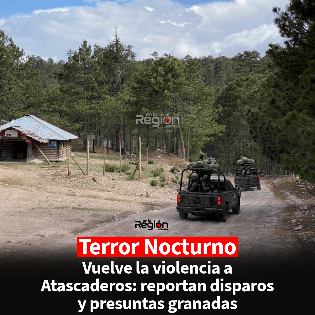 Continúa la inseguridad en la Sierra de Guadalupe y Calvo