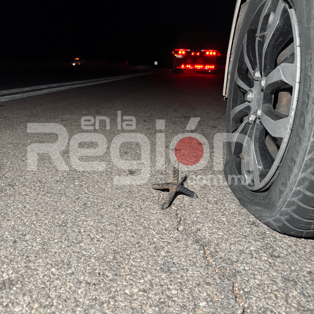 Más de 60 ponchallantas fueron retiradas de la Parral–Jiménez