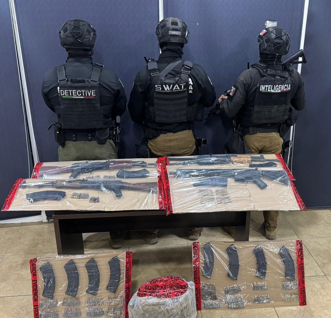 Detiene SSPE a cuatro armados tras enfrentamiento en Aldama