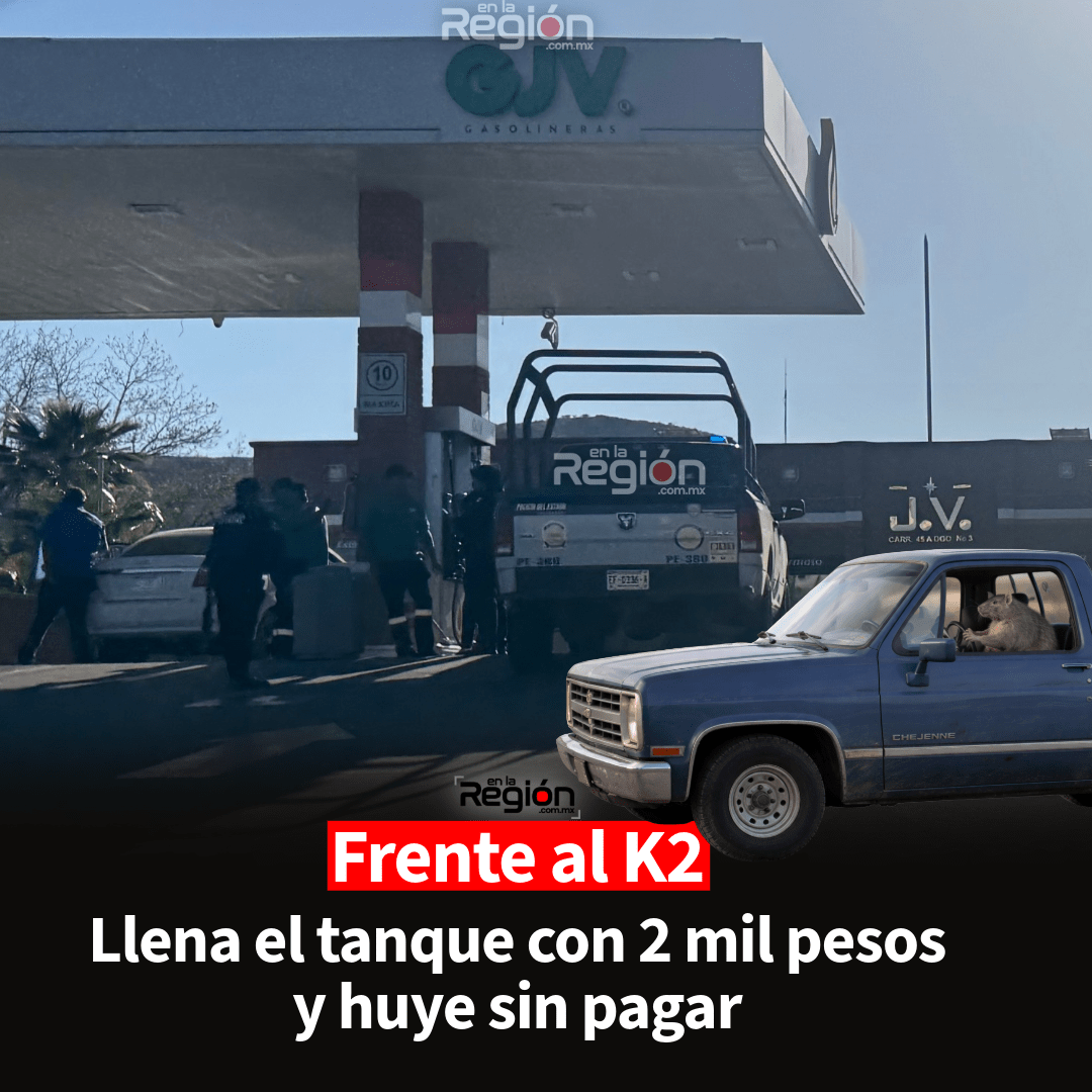 “Gasolinazo” sin pagar: buscan a pickup que escapó tras cargar combustible