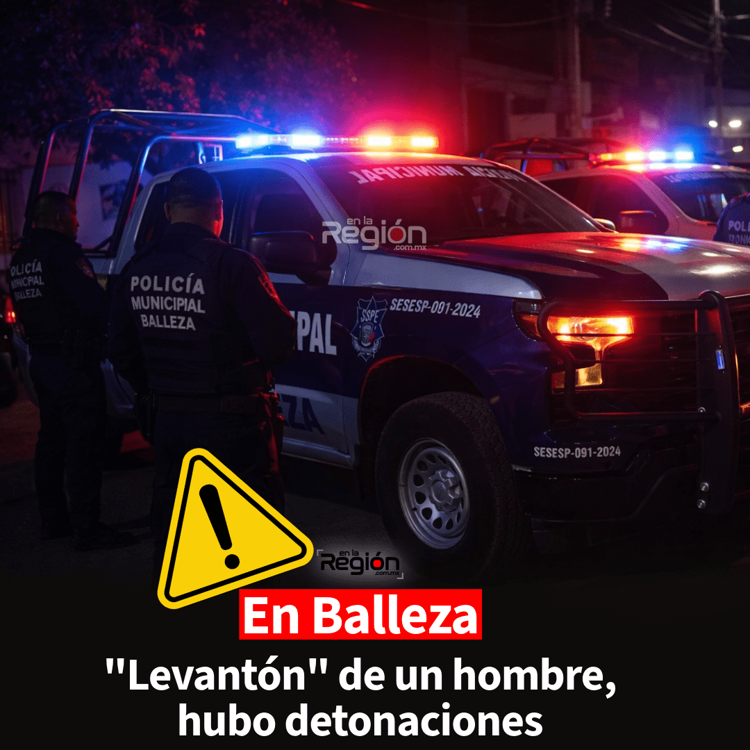 Privan de la libertad a hombre en Balleza tras detonaciones de arma de fuego