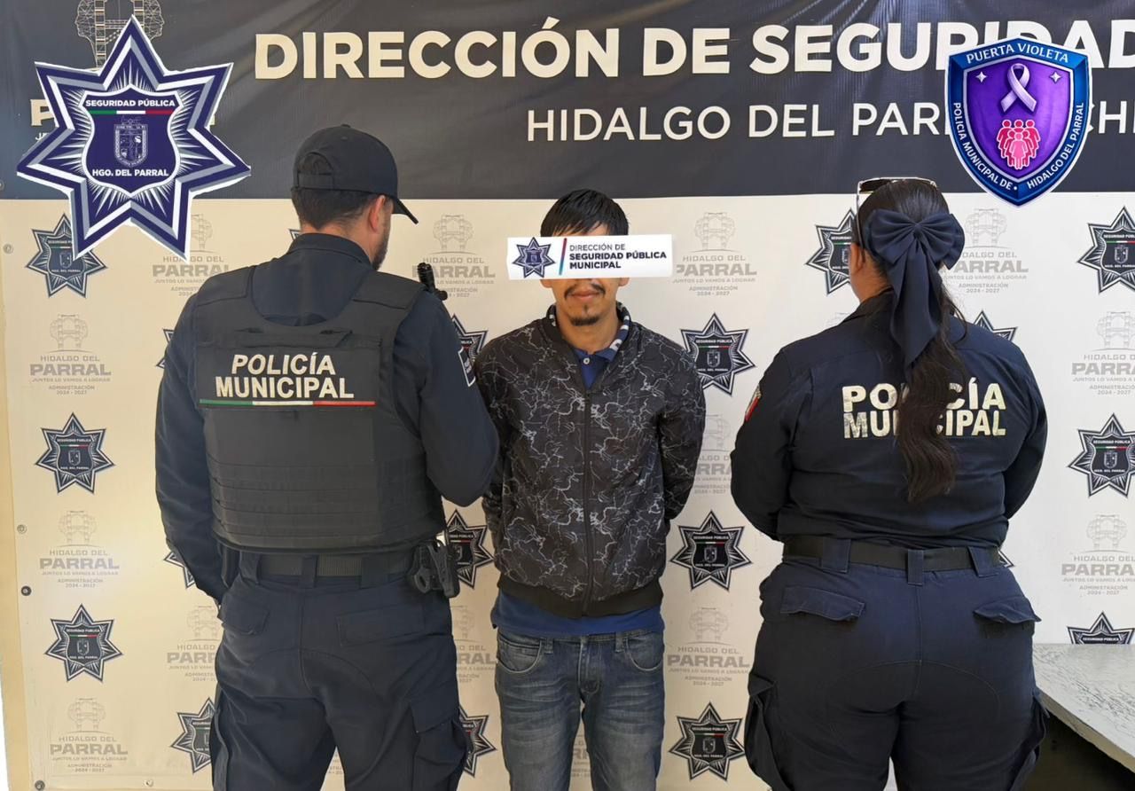 Detienen en Parral a presunto agresor por violencia familiar