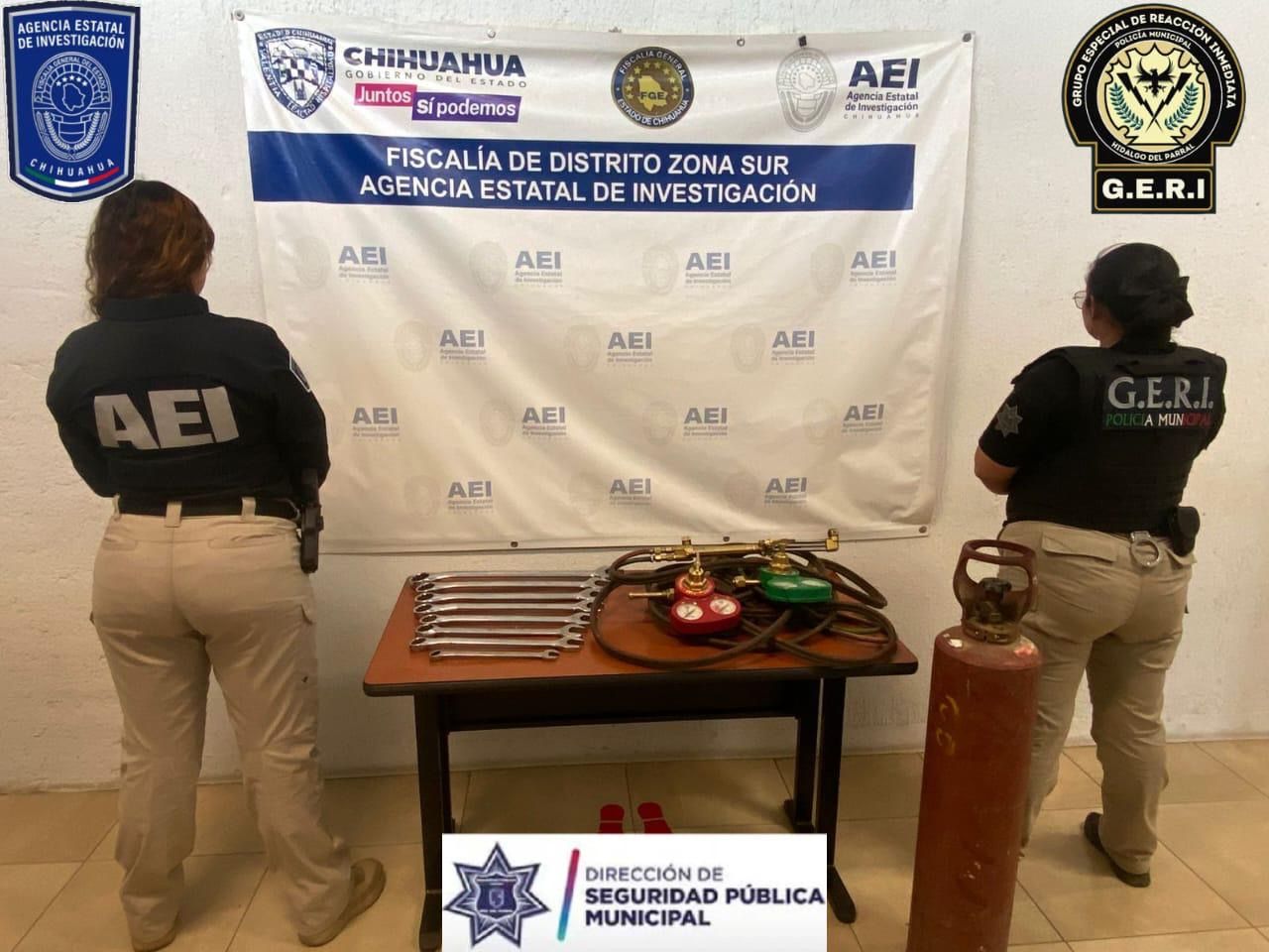 DSPM y AEI aseguran artículos ligados a robo agravado
