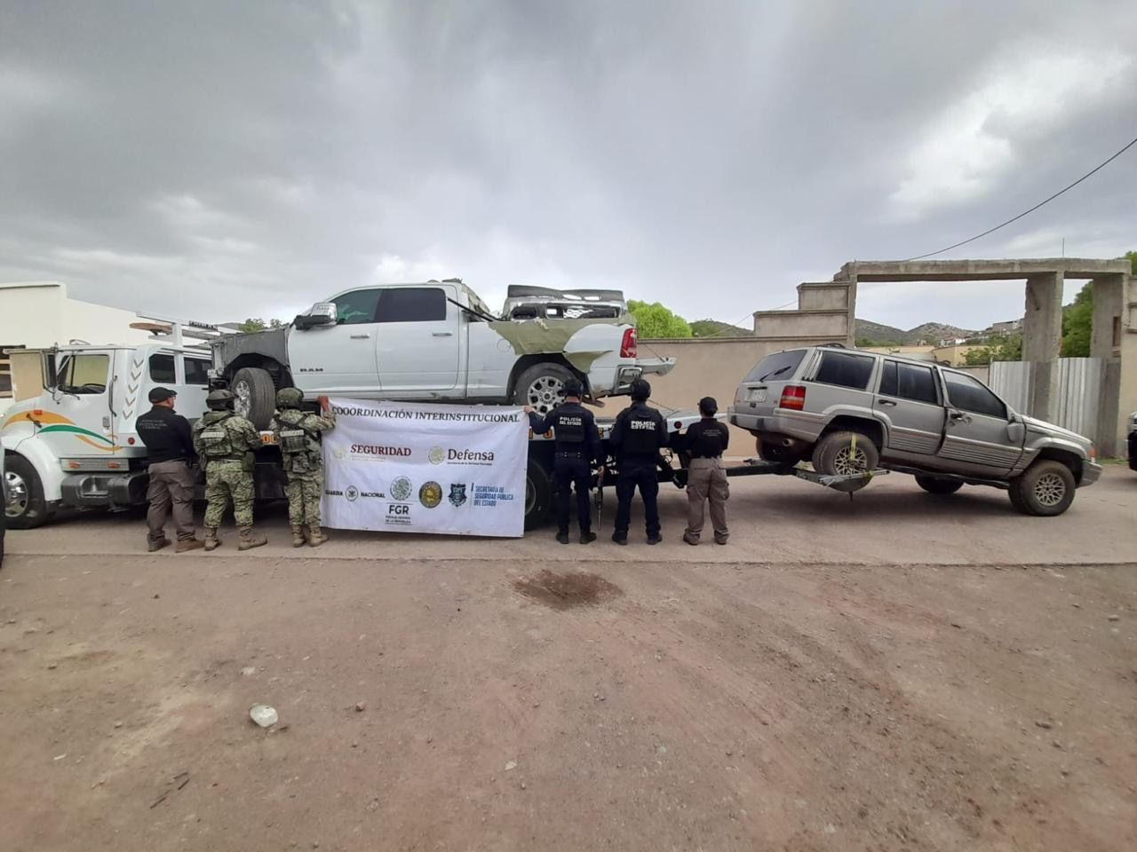 Operativo conjunto en Santa Bárbara culmina con siete vehículos asegurados