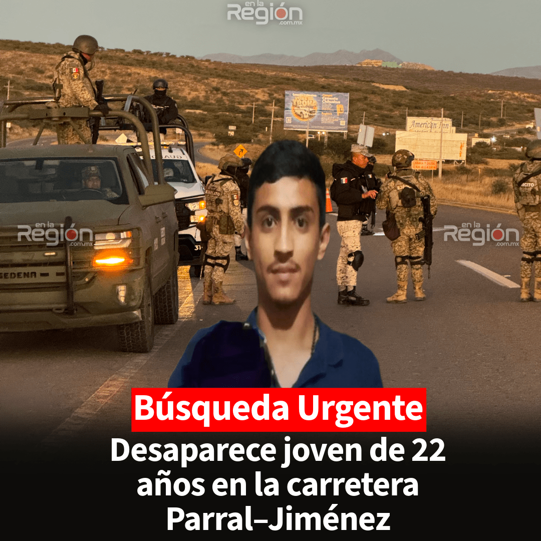 Buscan a Ricardo Hideki; desapareció en la carretera Parral–Jiménez