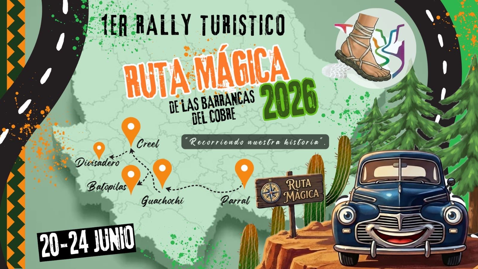 Parral será sede de arranque del Primer Rally Turístico Ruta Mágica de las Barrancas del Cobre 2026