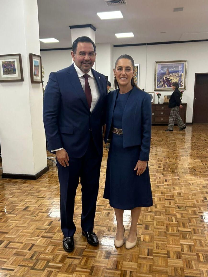 Alcalde Pérez Cuéllar respalda a Sheinbaum en mesa de seguridad nacional
