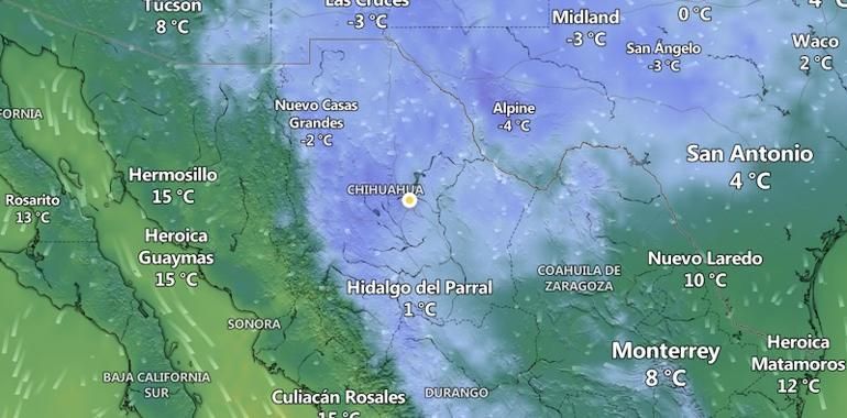 Alerta en Chihuahua por clima gélido