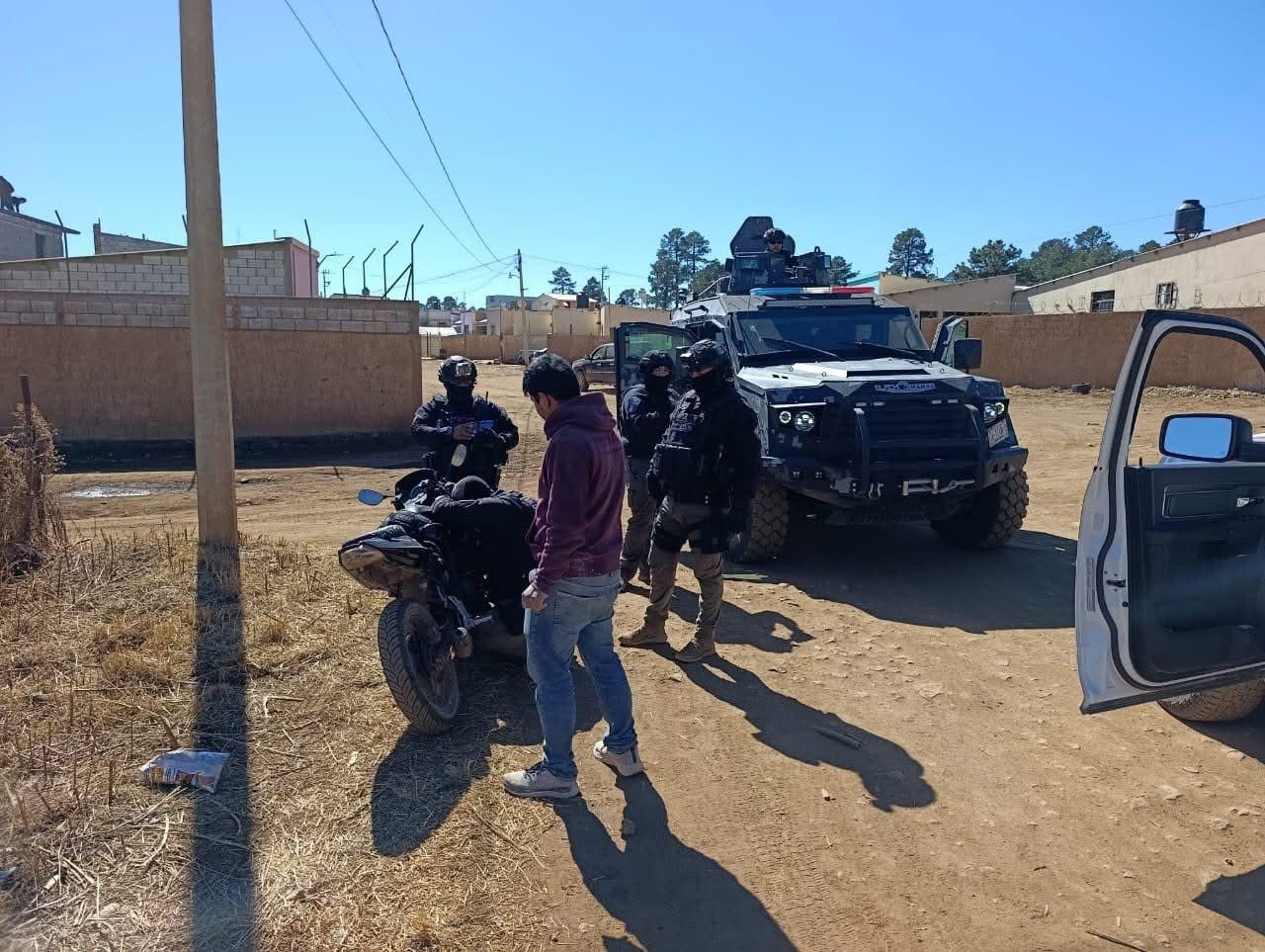Refuerzan operativos de seguridad en Guachochi con apoyo aéreo