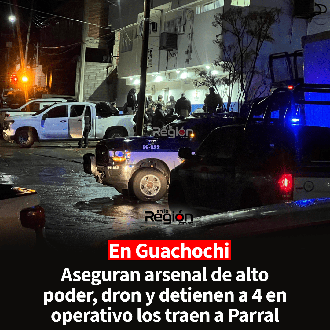 Detenidos con calibre .50, FN Scar y dron durante operativo de seguridad