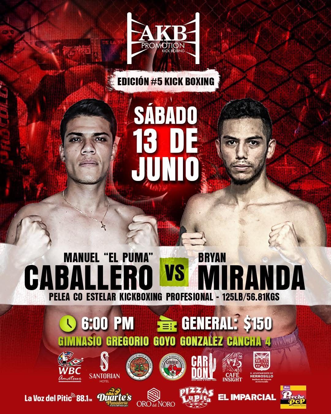 “El Puma” Caballero va por Hermosillo y anuncia pelea profesional de MMA