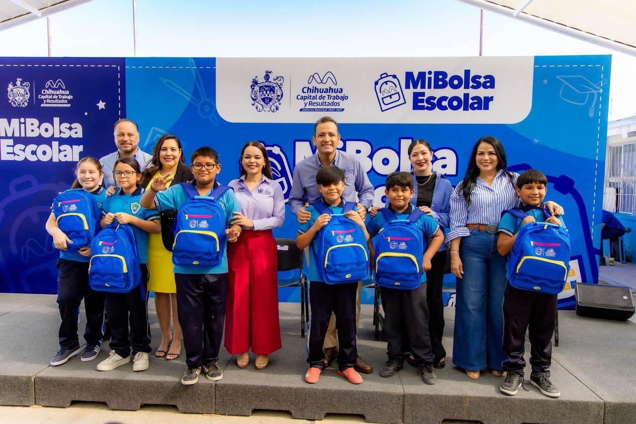 Apoya Marco Bonilla la economía de las familias: Mi Bolsa Escolar llegará a 287 primarias con mochilas y útiles