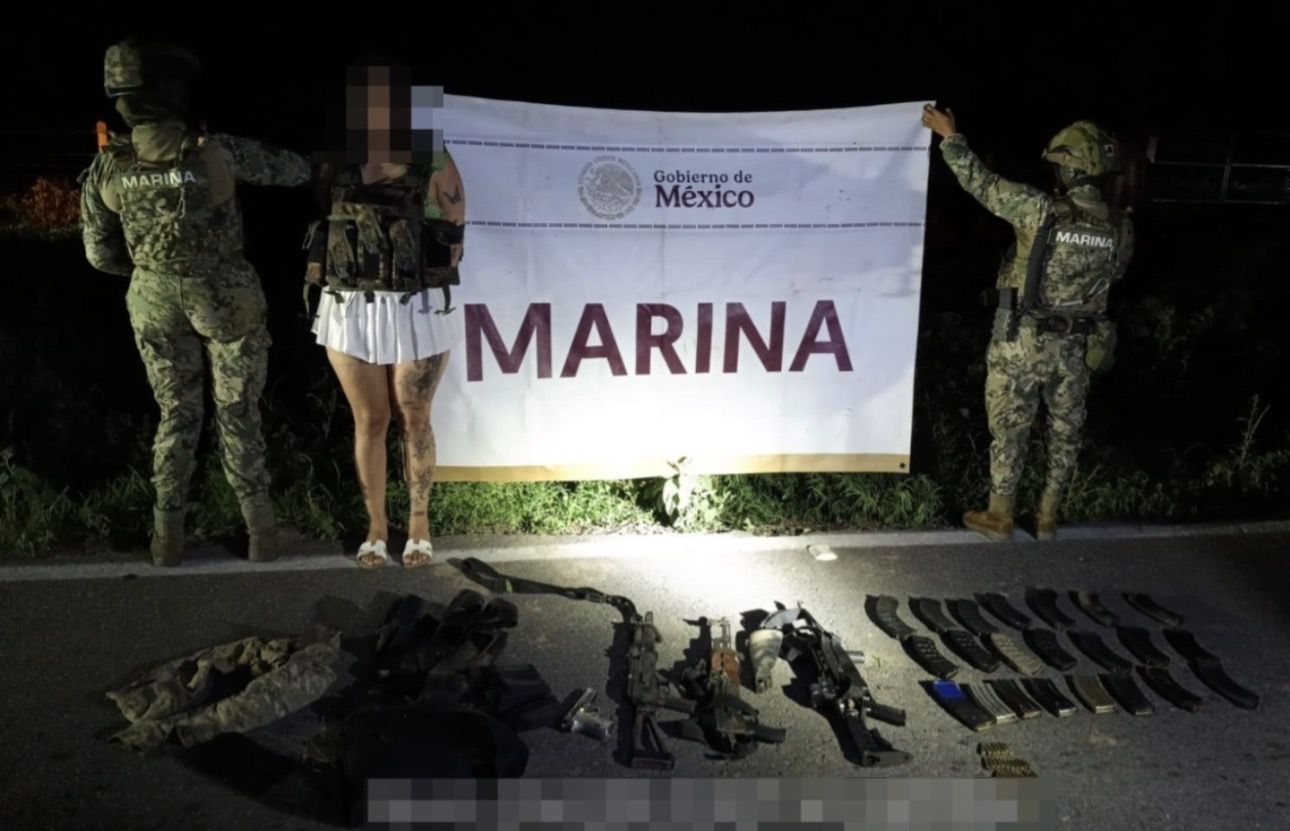 Detienen a mujer con potente arsenal; autoridades investigan vínculos