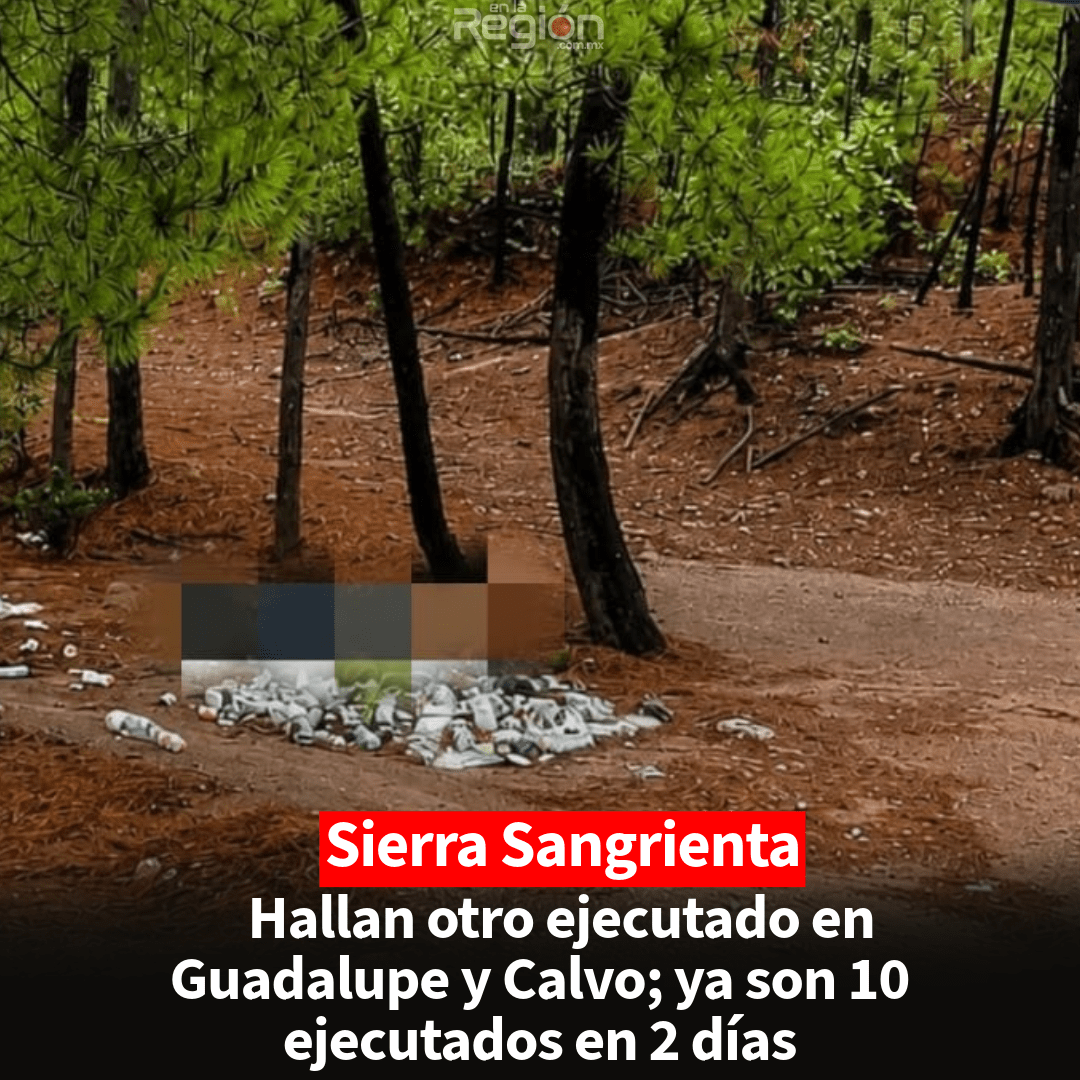 Localizan otro hombre sin vida en Guadalupe y Calvo; suman 10 víctimas en menos de 48 horas