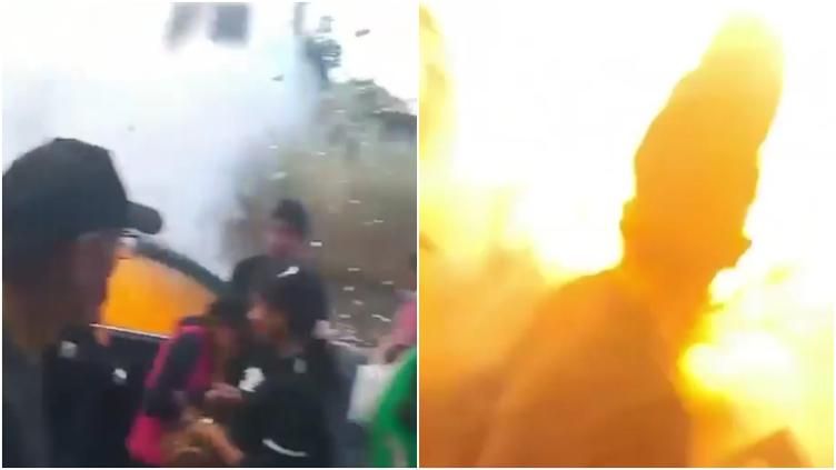 Explosión de auto con pirotecnia deja 15 heridos durante festejo en Edomex