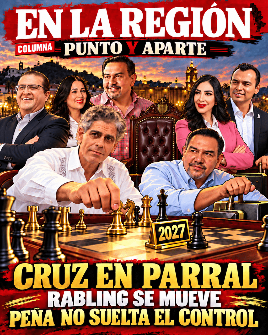 Cruz en Parral: Rabling se mueve y Peña no suelta el control