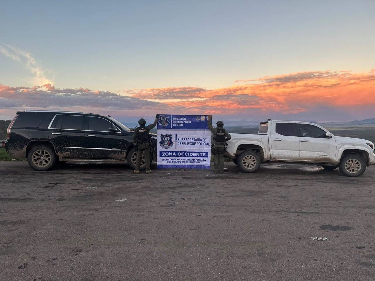 Asegura SSPE dos vehículos con reporte de robo en Estados Unidos en Ocampo